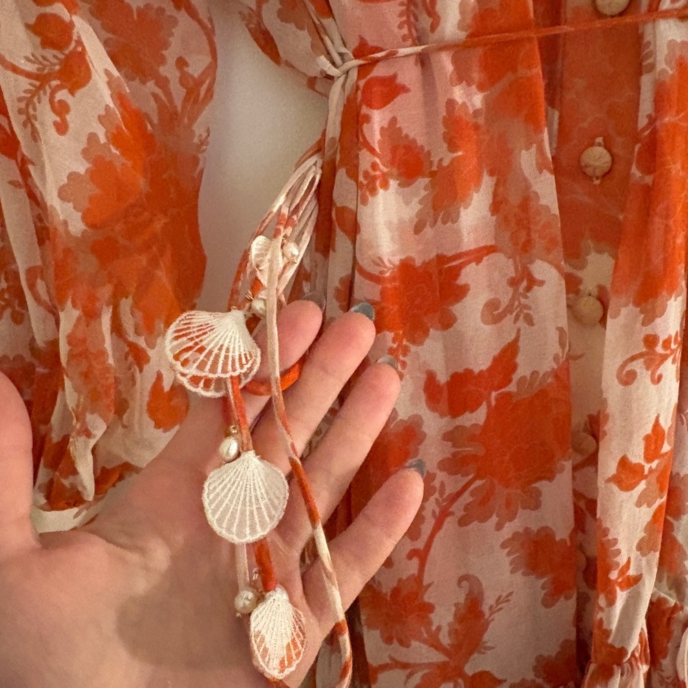 Zimmermann Chiffon Long-Sleeve Mini Dress - Picture 9 of 10